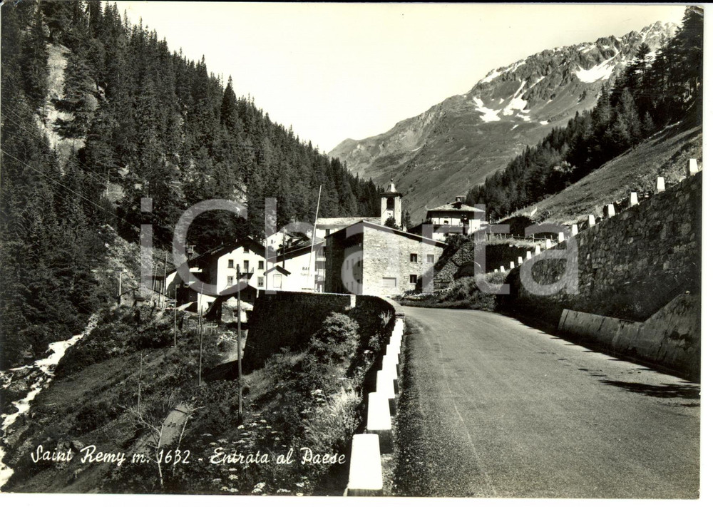 Cartolina originale da collezione 1963 SAINT REMY FRANCIA Scorcio panoramico entrata al paese Cartolina FG VG 1