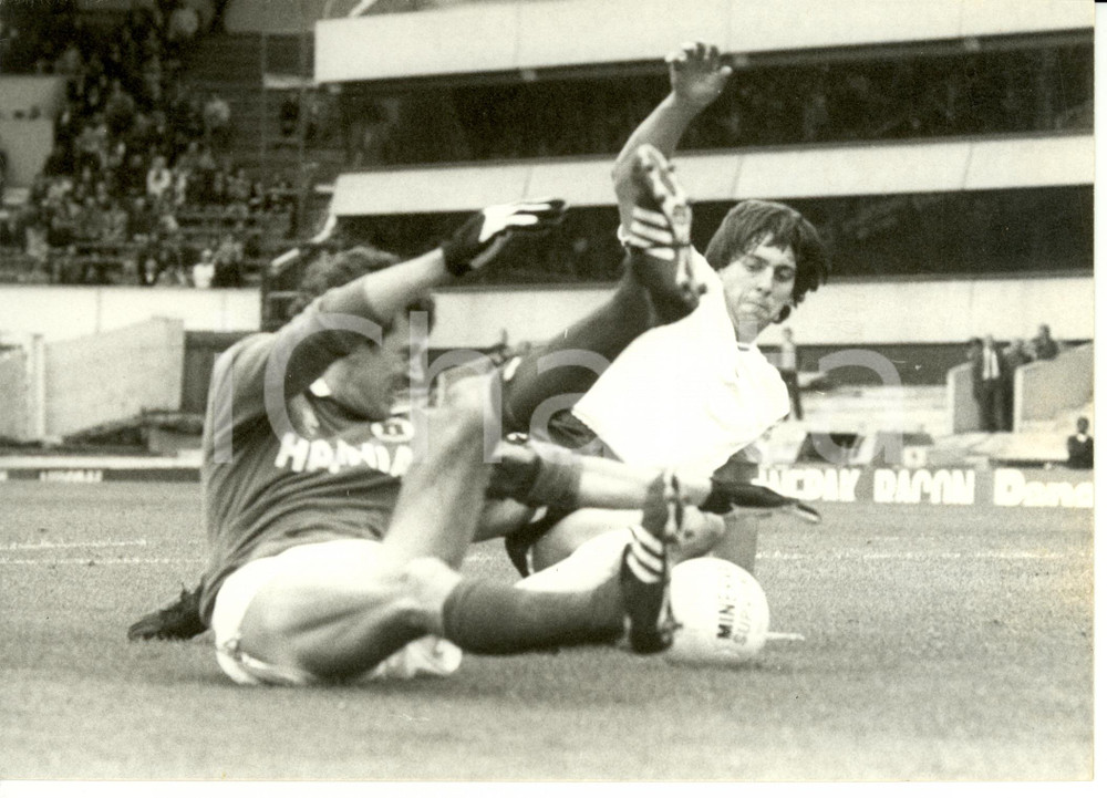 Fotografia d epoca originale 1981 LONDON UK SOCCER Jim ARNOLD and Tony GALVIN Tottenham vs Everton Picture 1
