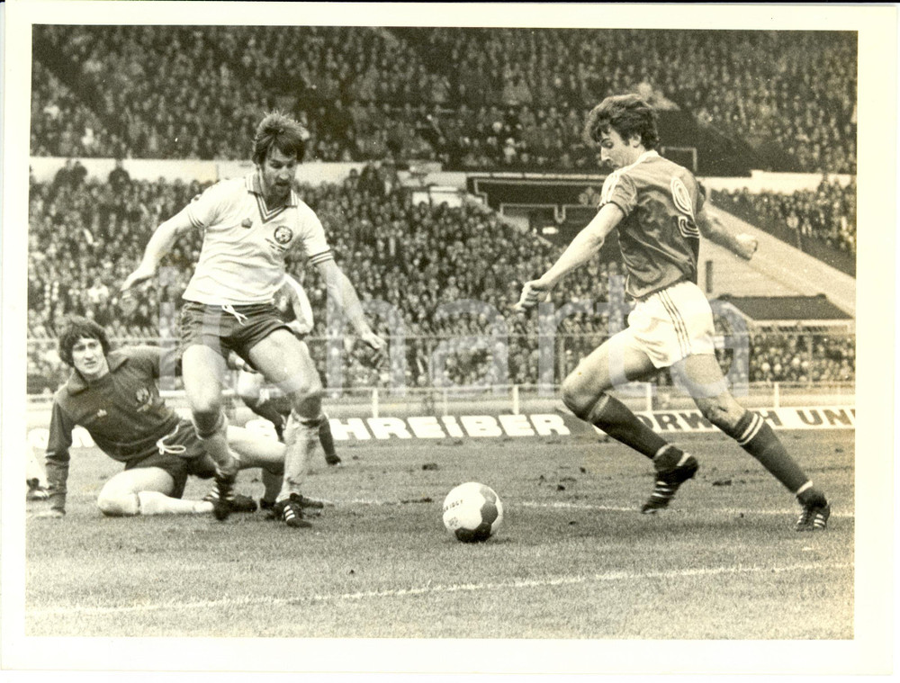 Fotografia d epoca originale 1979 LONDON UK Soccer Gary BIRTLES and Chris NICHOLL Notts Forest Southampton 1