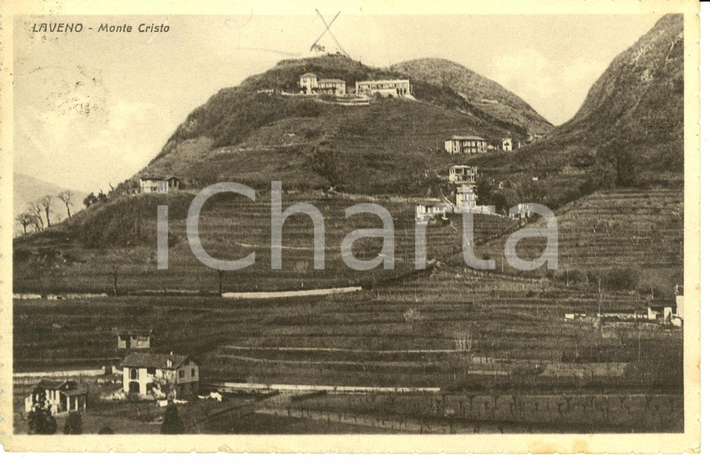 Cartolina originale da collezione 1932 LAVENO VA Veduta panoramica del Monte CRISTO Cartolina FP VG 1
