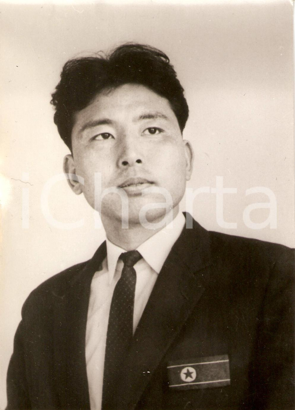 Fotografia d epoca originale 1968 COREA DEL NORD Calcio Ritratto di Kim YUNG KIL calciatore mediano FOTO 1