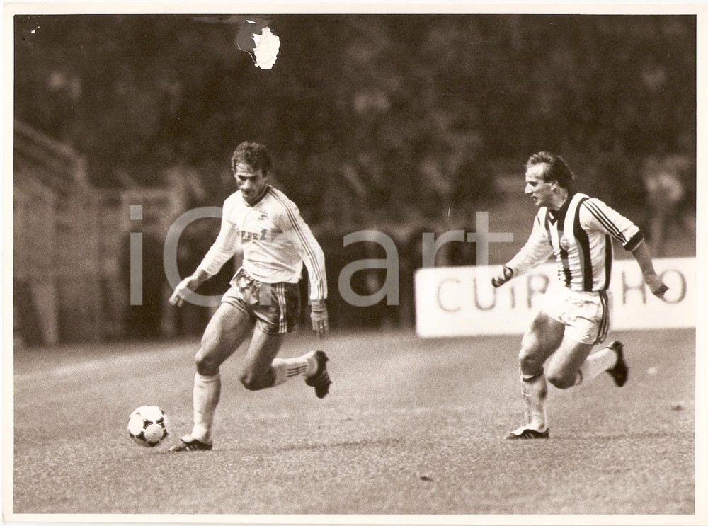 Fotografia d epoca originale 1980 ca NANTES  FK PARTIZAN BELGRADO Vahid HALILHODZIC Calcio DANNEGGIATA Foto 1