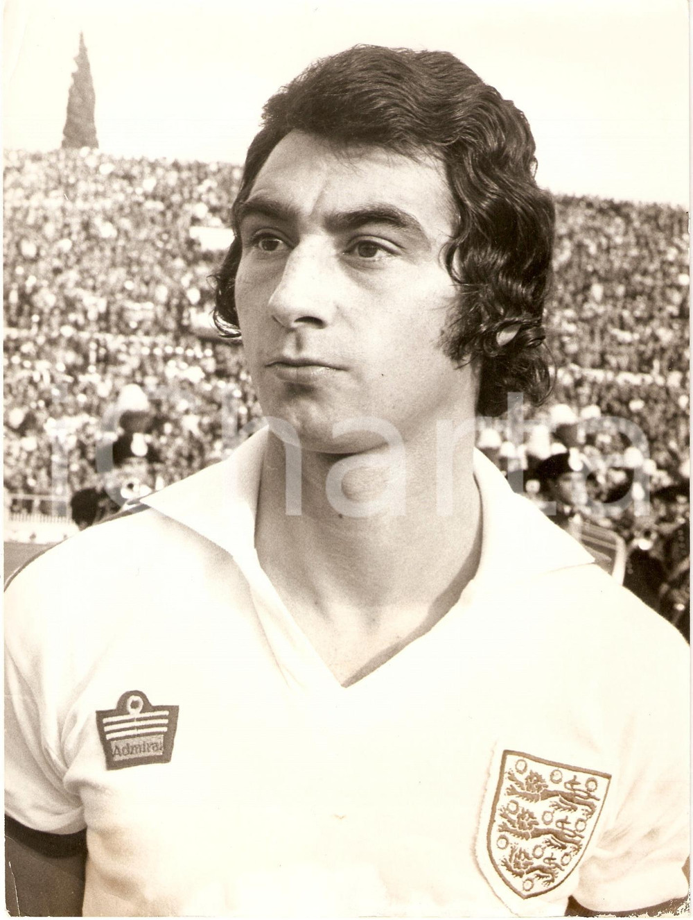 Fotografia d epoca originale 1978 MONDIALI Calcio INGHILTERRA Dave CLEMENT Ritratto Fotografia 1