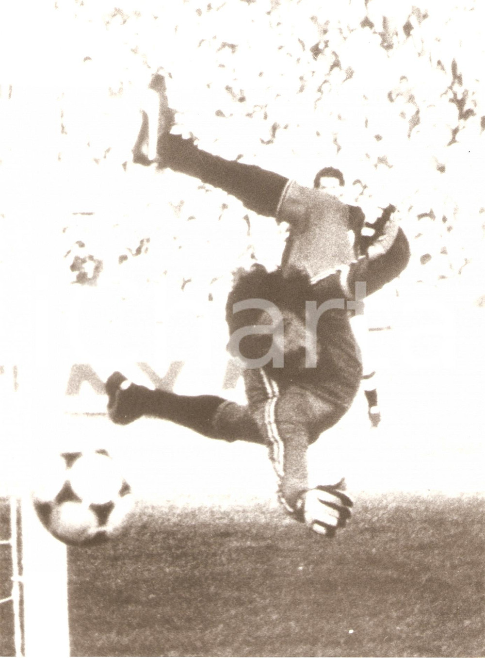 Fotografia d epoca originale 1980 ca URUGUAY Calcio NAZIONALE Parata di Rodolfo RODRIGUEZ Fotografia 1