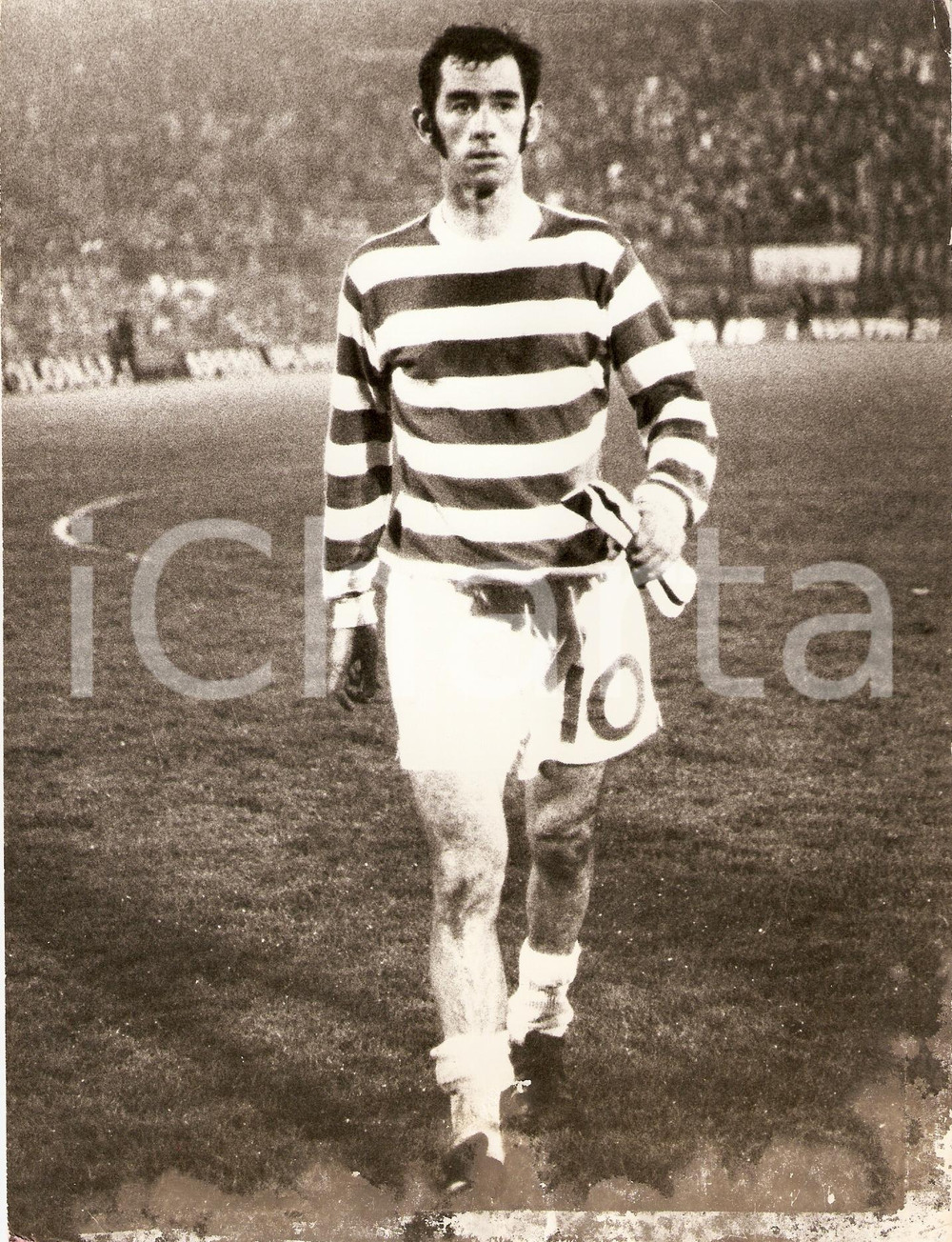 Fotografia d epoca originale 1970 ca SCOZIA Calcio MONDIALI Tommy CALLAGHAN Fotografia DANNEGGIATA 1