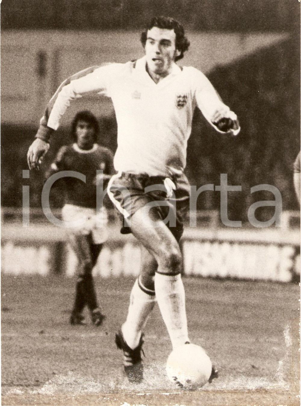 Fotografia d epoca originale 1974 INGHILTERRA Calcio MONDIALI Trevor BROOKING Fotografia DANNEGGIATA 1