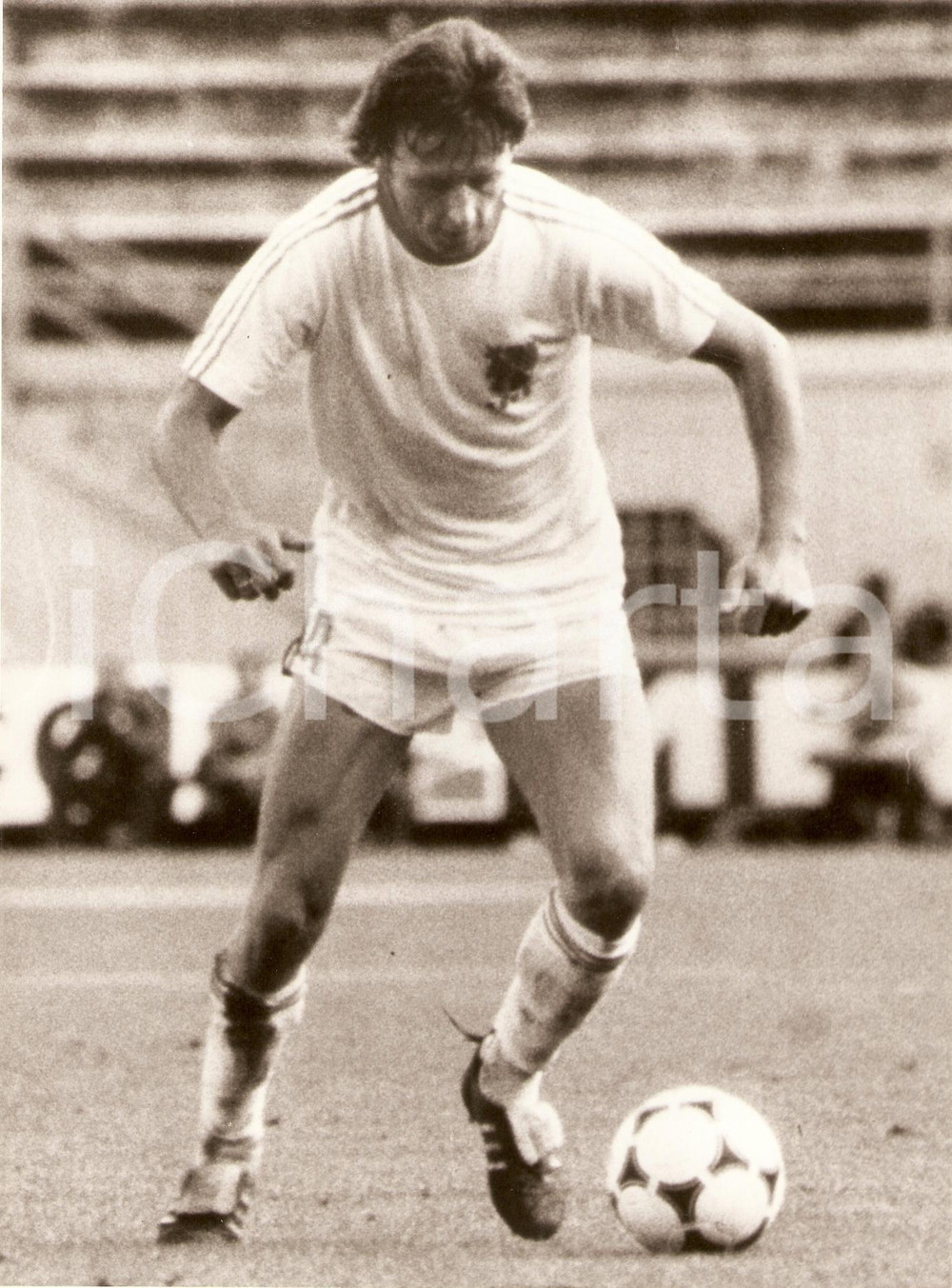 Fotografia d epoca originale 1980 ca OLANDA Calcio MONDIALI Hugo HOVENKAMP durante partita Fotografia 1