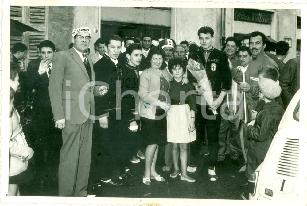 Fotografia d epoca originale 1961 OSPITALETTO DI CORMANO MI S.C. Corsico IÂ° Coppa ACI Combattenti Ciclismo 1