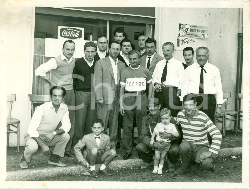 Fotografia d epoca originale 1961 OSPITALETTO DI CORMANO Vinicola PIAVE F.lli TOMBACCO Ciclismo Coppa ACI 1