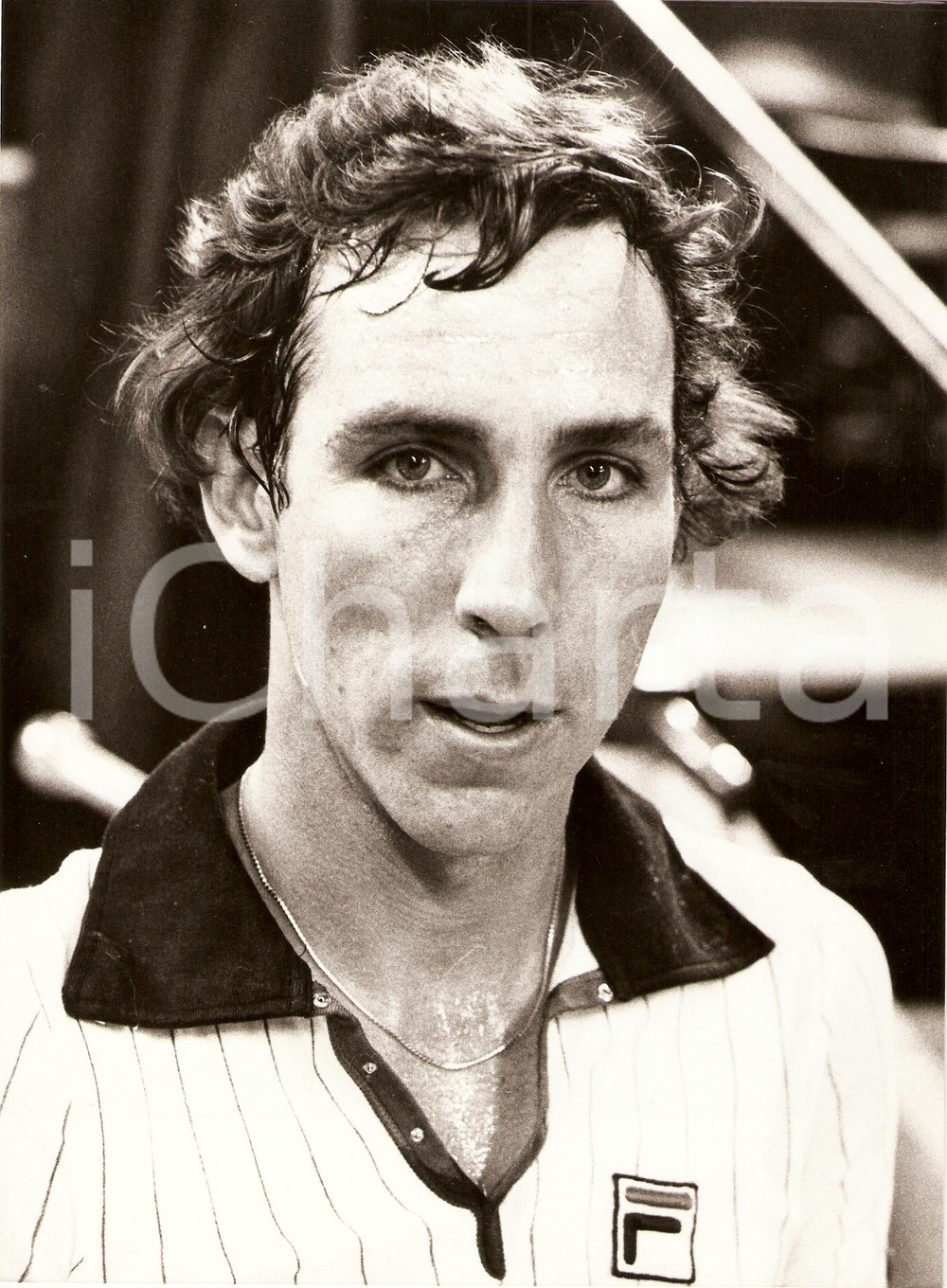 Fotografia d epoca originale 1978 MILANO Ramazzotti Tennis Cup Dick STOCKTON al termine del match Fotografia 1