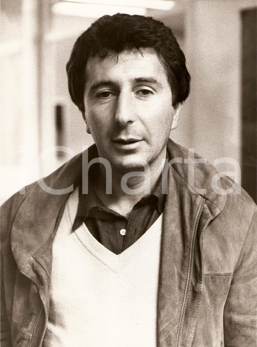 Fotografia d epoca originale 1980 circa ITALIA Tennis Vittorio CROTTA Ritratto Fotografia 1