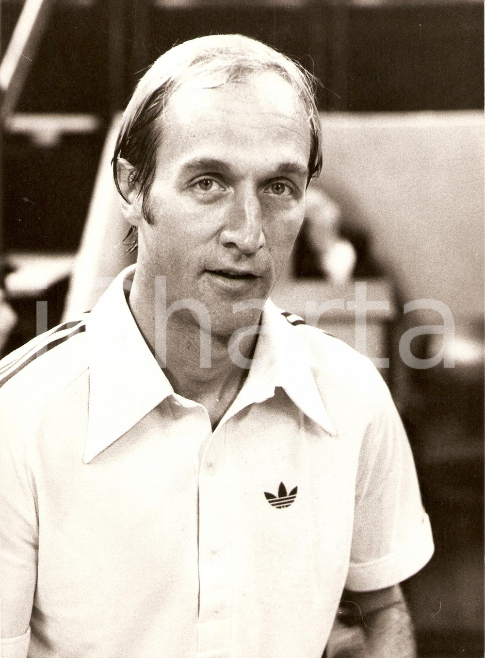 Fotografia d epoca originale 1978 MILANO Ramazzotti Tennis Cup Stan SMITH Ritratto Sponsor ADIDAS Fotografia 1