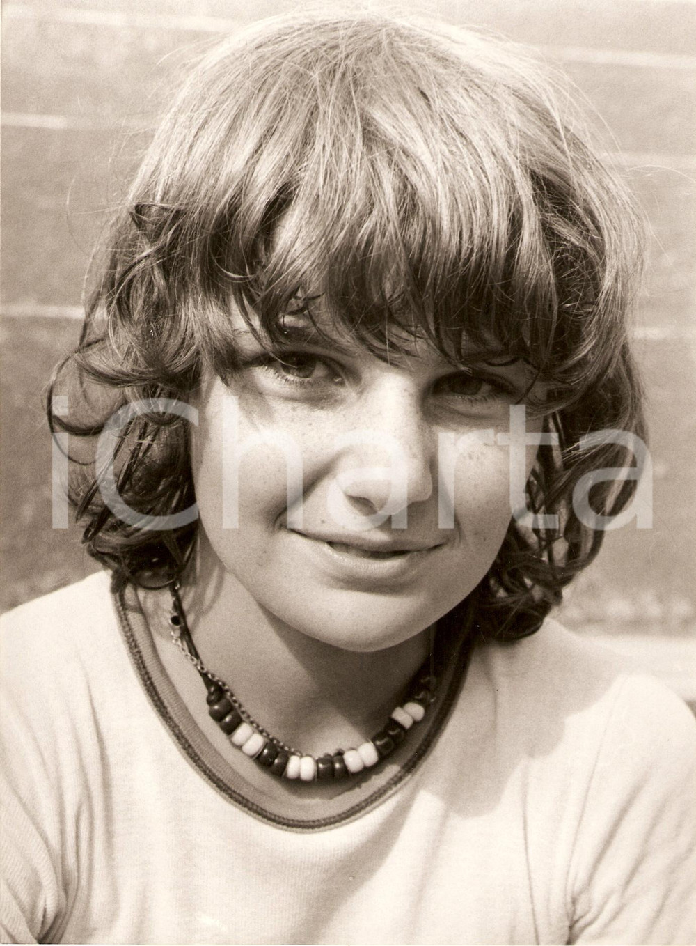 Fotografia d epoca originale 1979 TENNIS Coppa PORRO LAMBERTENGHI Simonetta ALBERTAZZI Ritratto Fotografica 1