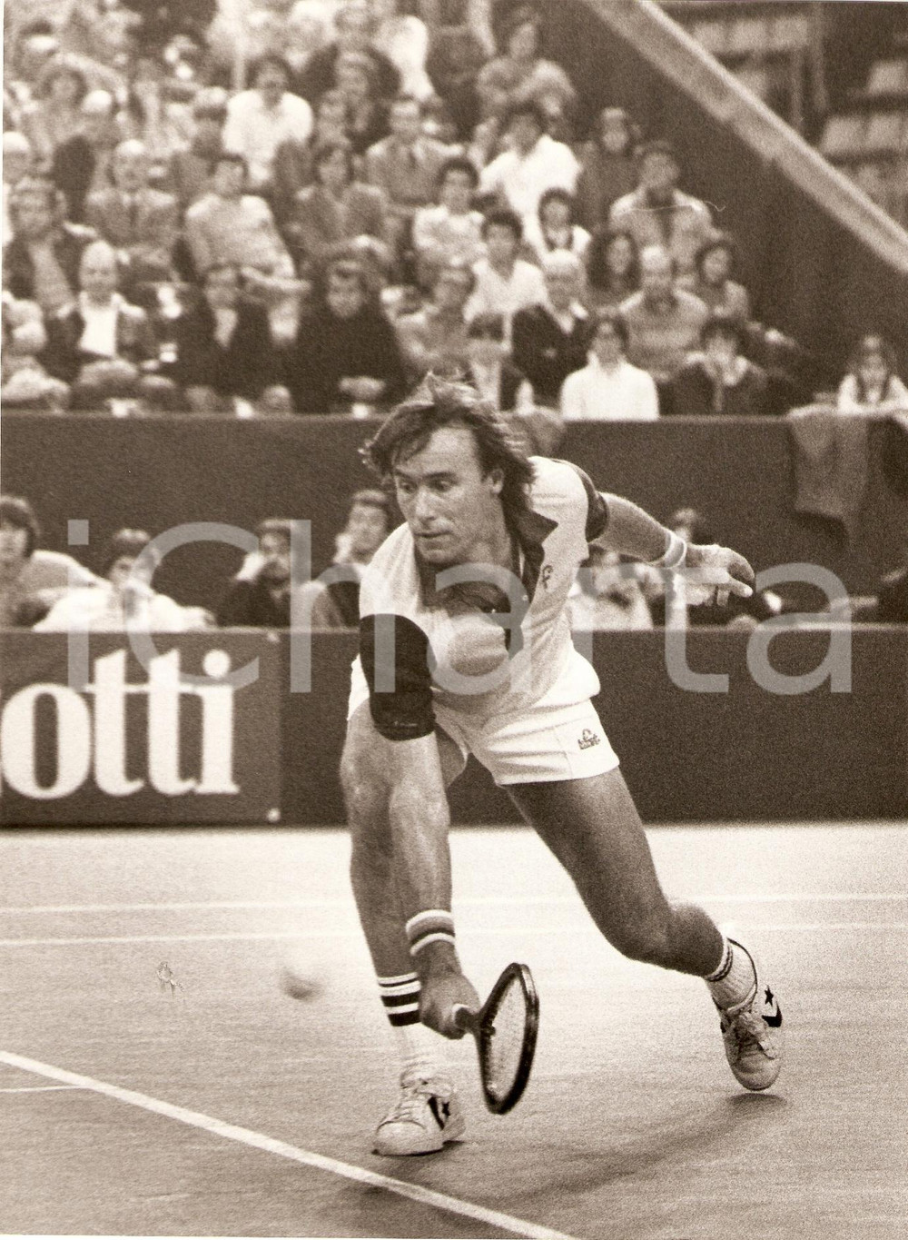 Fotografia d epoca originale 1980 ca AUSTRALIA Tennis John ALEXANDER durante un match Fotografia 1
