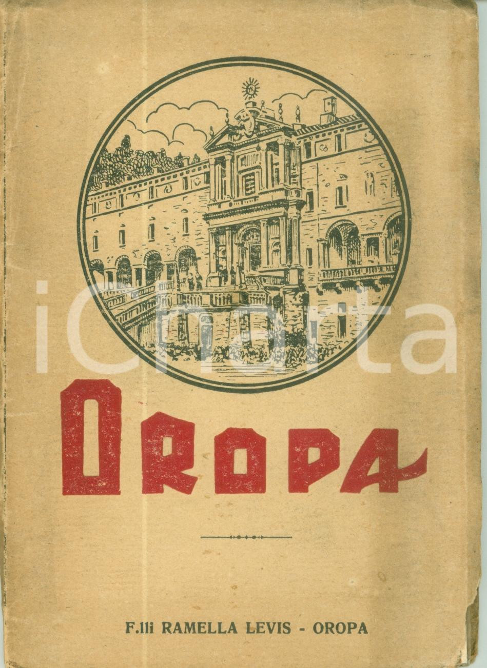Documento originale, autentico 1935 ca SANTUARIO OROPA BI Libretto 25 vedute Fratelli RAMELLA LEVIS 1