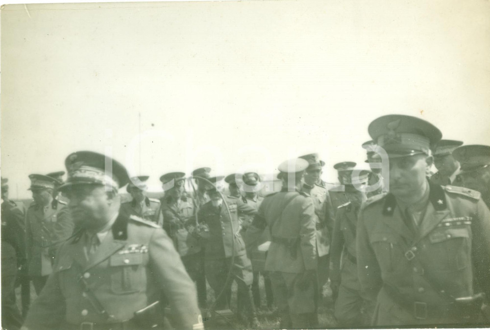Fotografia d epoca originale 1934 NETTUNO RM Emilio DE BONO Vittorio Emanuele III modulatore BRAGANTINI 1