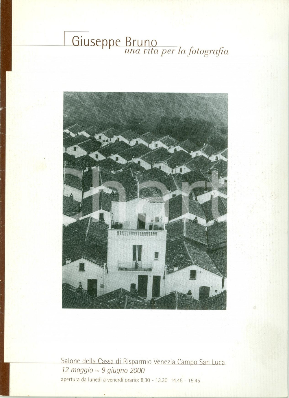 Libro, pubblicazione d epoca 2000 VENEZIA CIRCOLO LA GONDOLA Giuseppe BRUNO una vita per fotografia ILLUSTR. 1