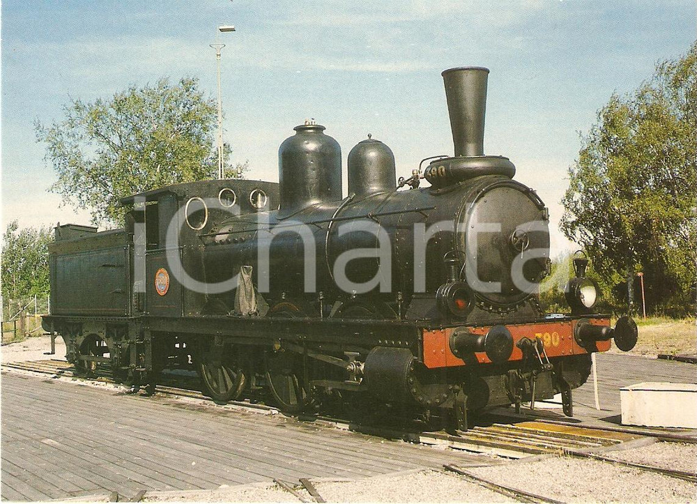 Cartolina originale da collezione 1975 ca GAVLE SWEDEN Jarnvagsmuseum SJ Locomotiva Kd 390 Cartolina FG NV 1