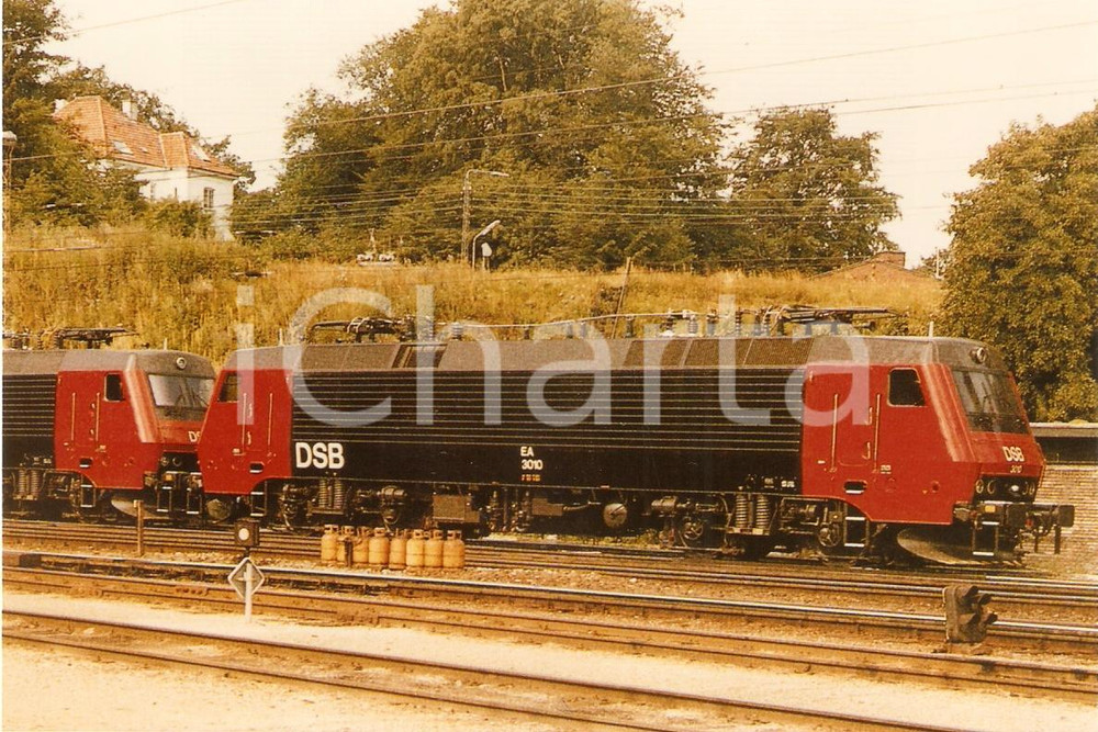 Fotografia d epoca originale 1975 ca DENMARK Danske Statsbaner DSB Locomotive EA 3010 Fotografia 1