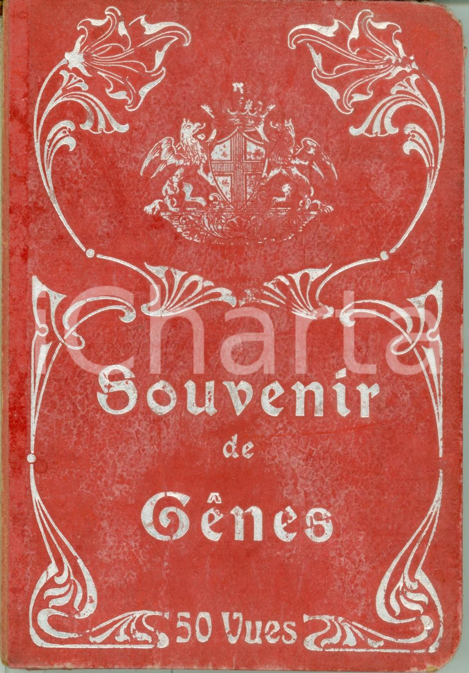 Documento originale, autentico 1915 ca GENOVA Souvenir de GENES libretto organino 50 VEDUTINE 1
