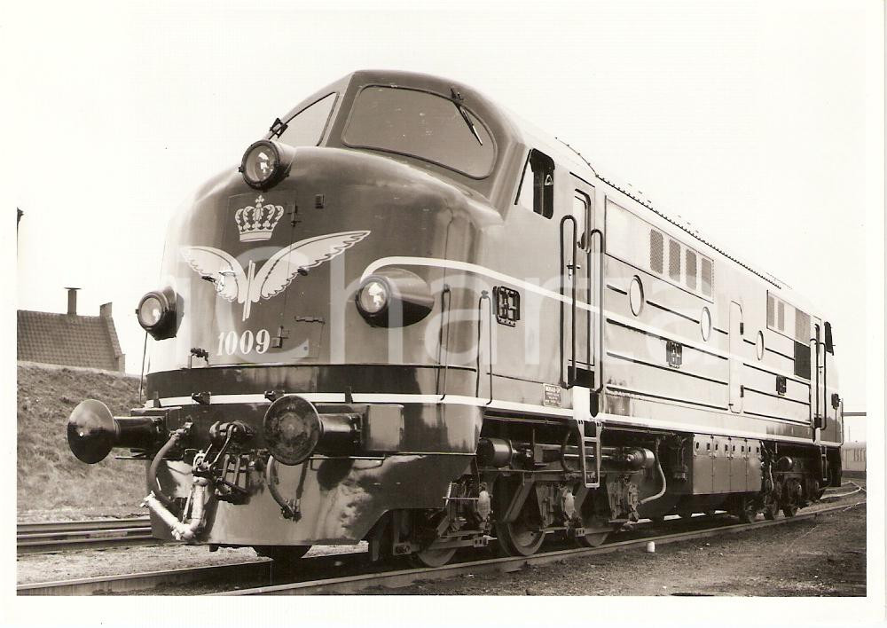 Fotografia d epoca originale 1970 ca DENMARK Danske Statsbaner DSB Locomotive 1009 Fotografia 1