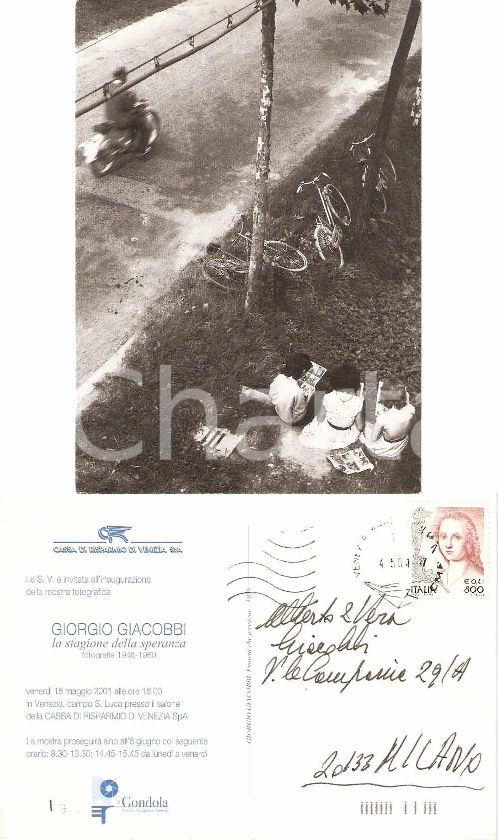 Cartolina originale da collezione 2001 VENEZIA CIRCOLO GONDOLA Giorgio GIACOBBI Stagione della speranza Cartolina 1