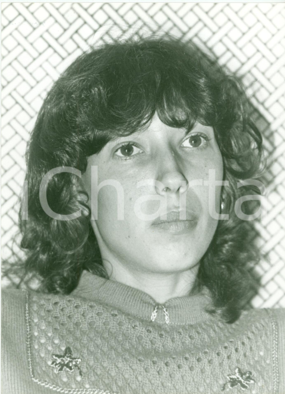 Fotografia d epoca originale 1980 ca TENNIS Campionessa Virginia RUZICI durante intervista Fotografia 1