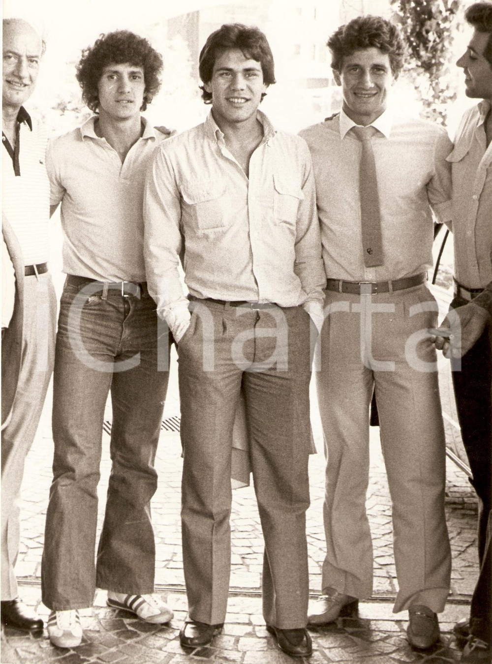 Fotografia d epoca originale 1970 ca URUGUAY Calcio PENAROL Ruben PAZ Fernando MORENA Ritratto Fotografia 1