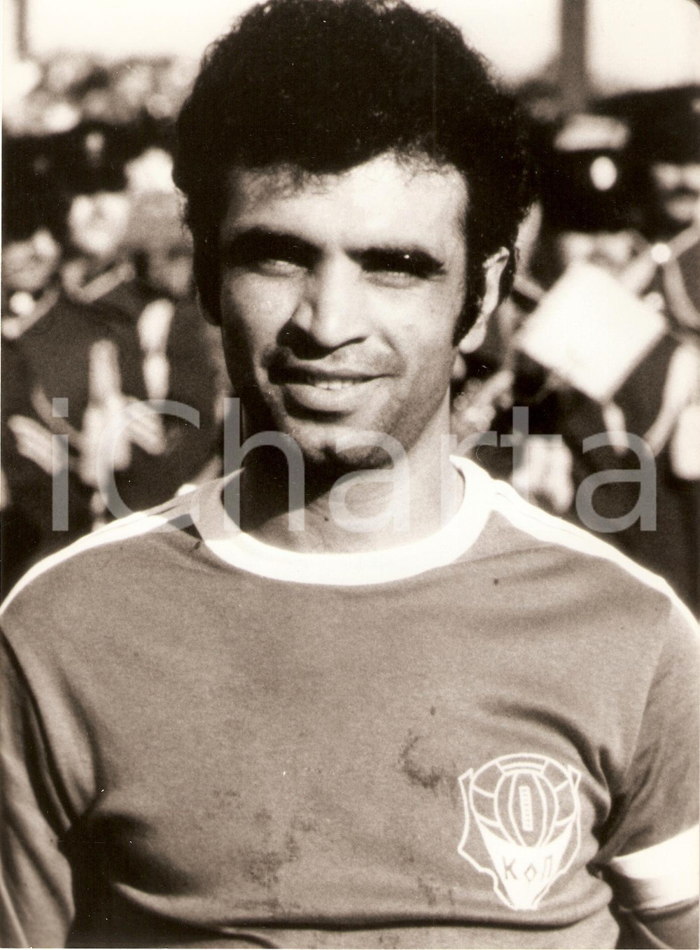 Fotografia d epoca originale 198O ca CALCIO Alexandros KANARI Calciatore CIPRO Ritratto Fotografia 1
