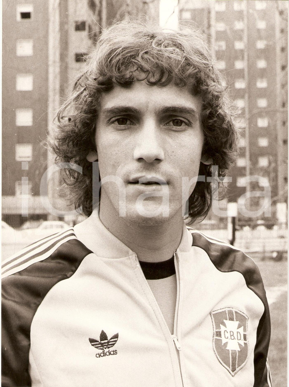 Fotografia d epoca originale 1978 BRASILE Calcio NAZIONALE José Oscar  BERNARDI Ritratto Fotografia 1
