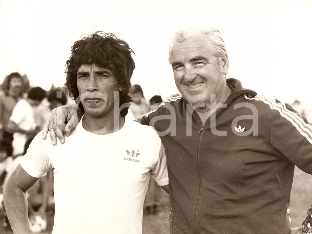Fotografia d epoca originale 1980 ca URUGUAY Calcio NAZIONALE Roque MASPOLI Waldemar VICTORINO Fotografia 1