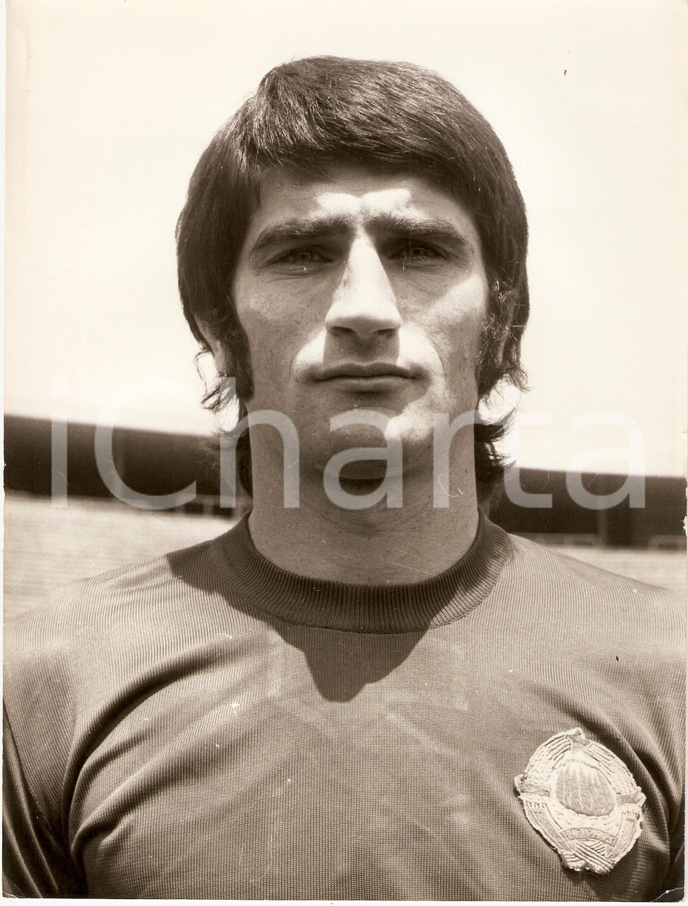 Fotografia d epoca originale 1974 JUGOSLAVIA Calcio NAZIONALE Ivan BULJAN difensore ritratto Fotografia 1