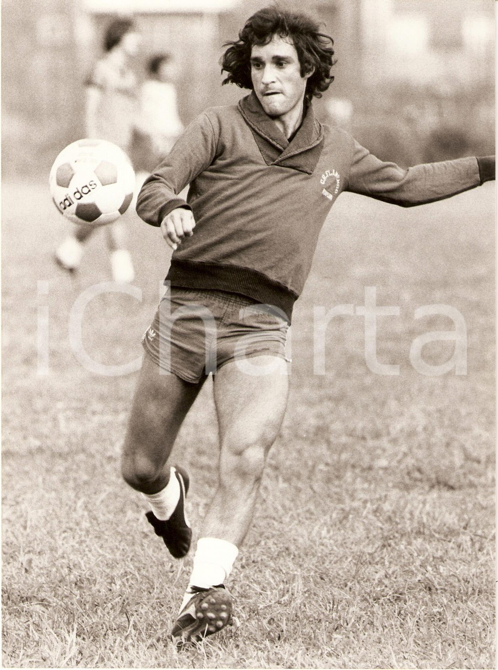 Fotografia d epoca originale 1980 ca BRASILE Calcio FLAMENGO Paulo CÃ©sar CARPEGIANI Centrocampista Fotografia 1