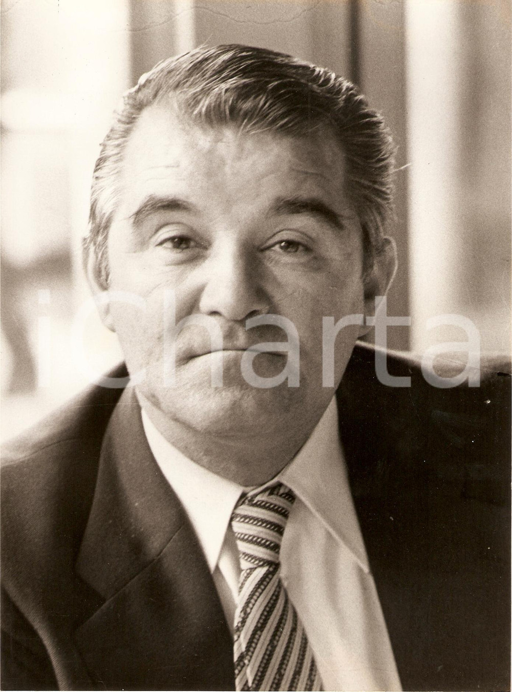 Fotografia d epoca originale 1980 circa JUGOSLAVIA Calcio NAZIONALE Miljan MILJANIC Allenatore Fotografia 1