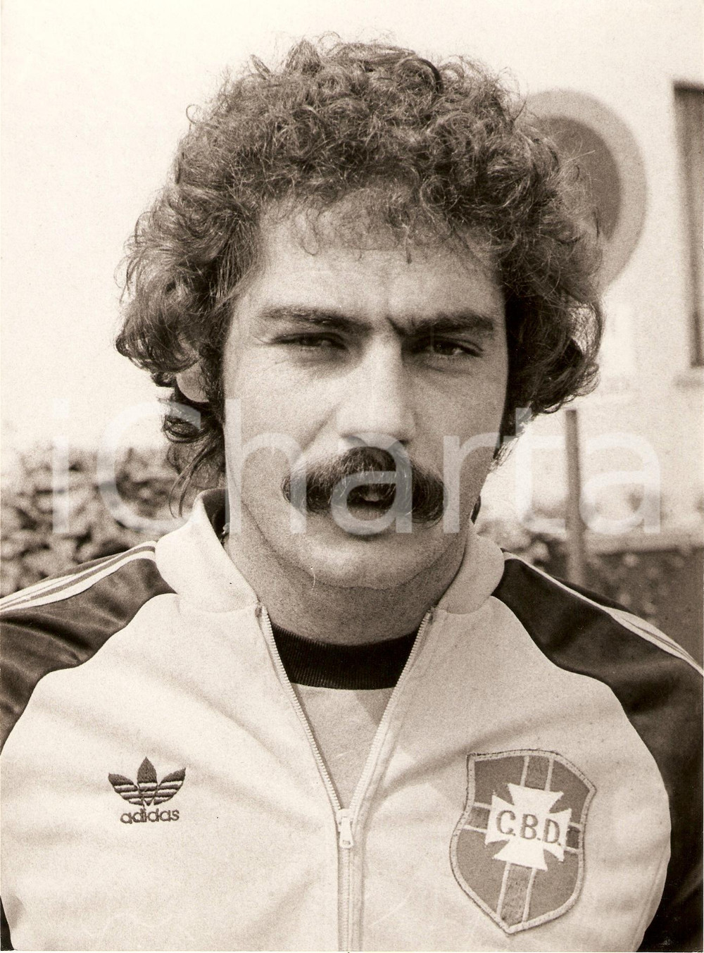 Fotografia d epoca originale 1978 BRASILE Calcio NAZIONALE Roberto RIVELINO Centrocampista ADIDAS Foto 1