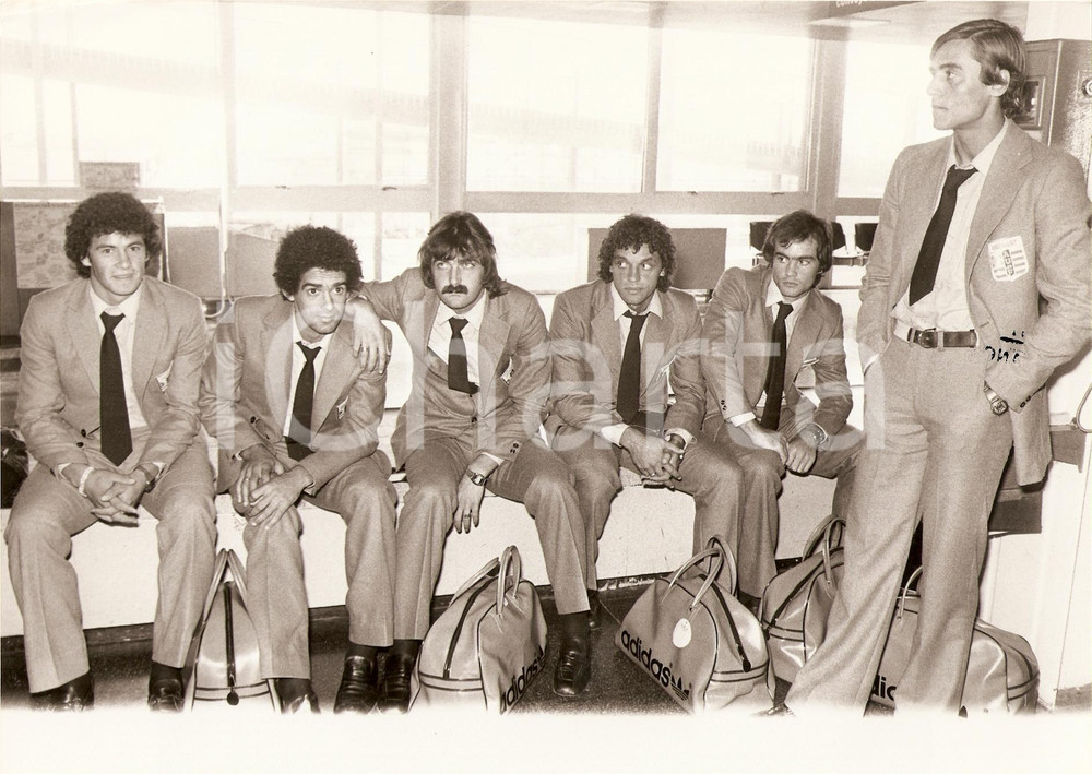 Fotografia d epoca originale 1979 COPPA AMERICA Calcio URUGUAY Foto di gruppo Nelson AGRESTA Domingo CACERES 1