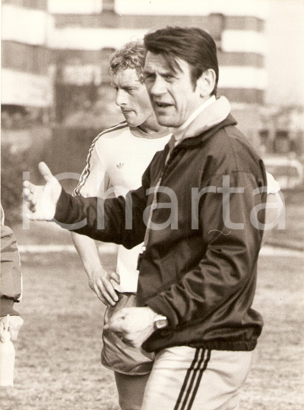 Fotografia d epoca originale 1980 ca OLANDA Calcio Jan ZWARTKRUIS allena la NAZIONALE Ritratto Fotografia 1