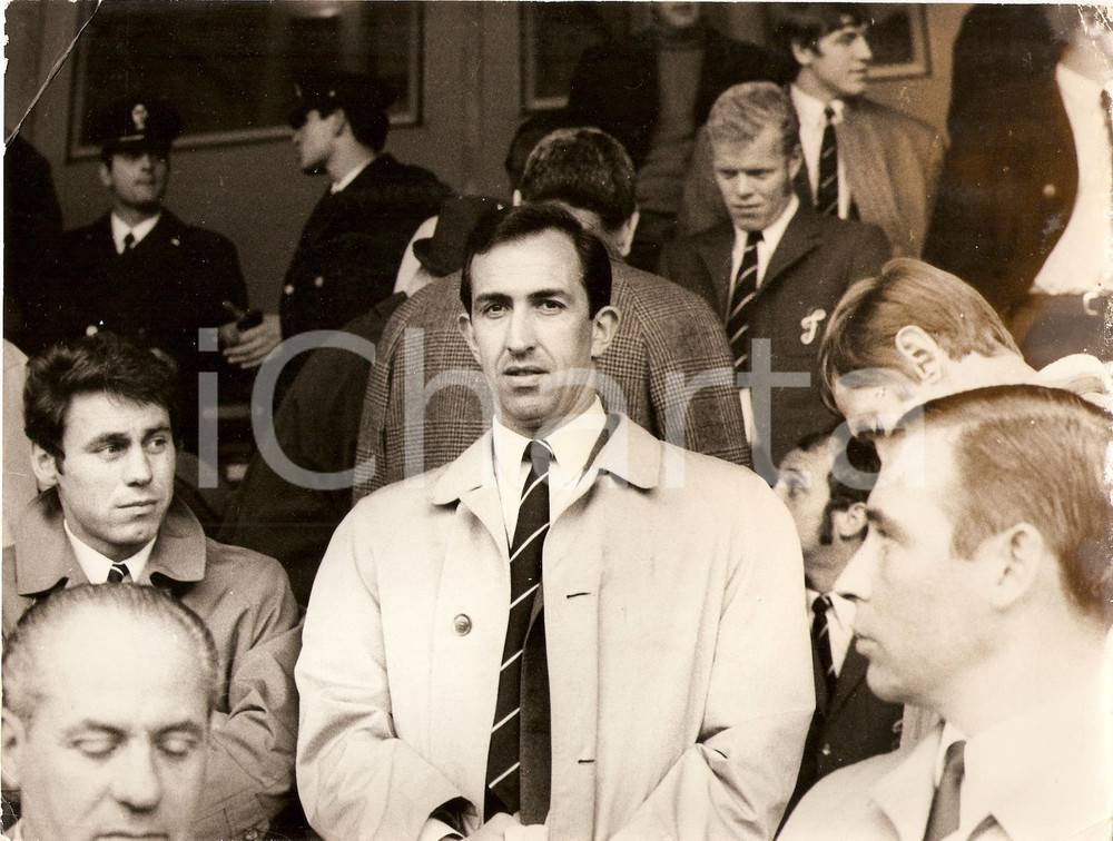 Fotografia d epoca originale 1970 circa OLANDA Calcio Eddy PIETERS GRAAFLAND in tribuna Ritratto Fotografia 1