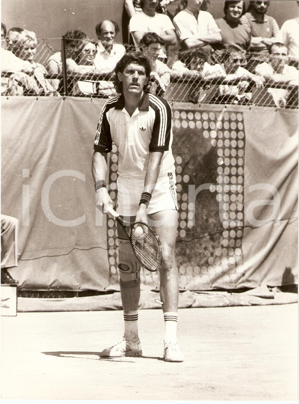 Fotografia d epoca originale 1980 ca COPPA DAVIS Tennis IRLANDA Matt DOYLE Ireland DAVIS CUP team Fotografia 1