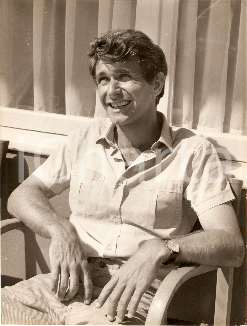 Fotografia d epoca originale 1980 ca TENNIS Martin MULLIGAN si riposa AUSTRALIA Fotografia 1