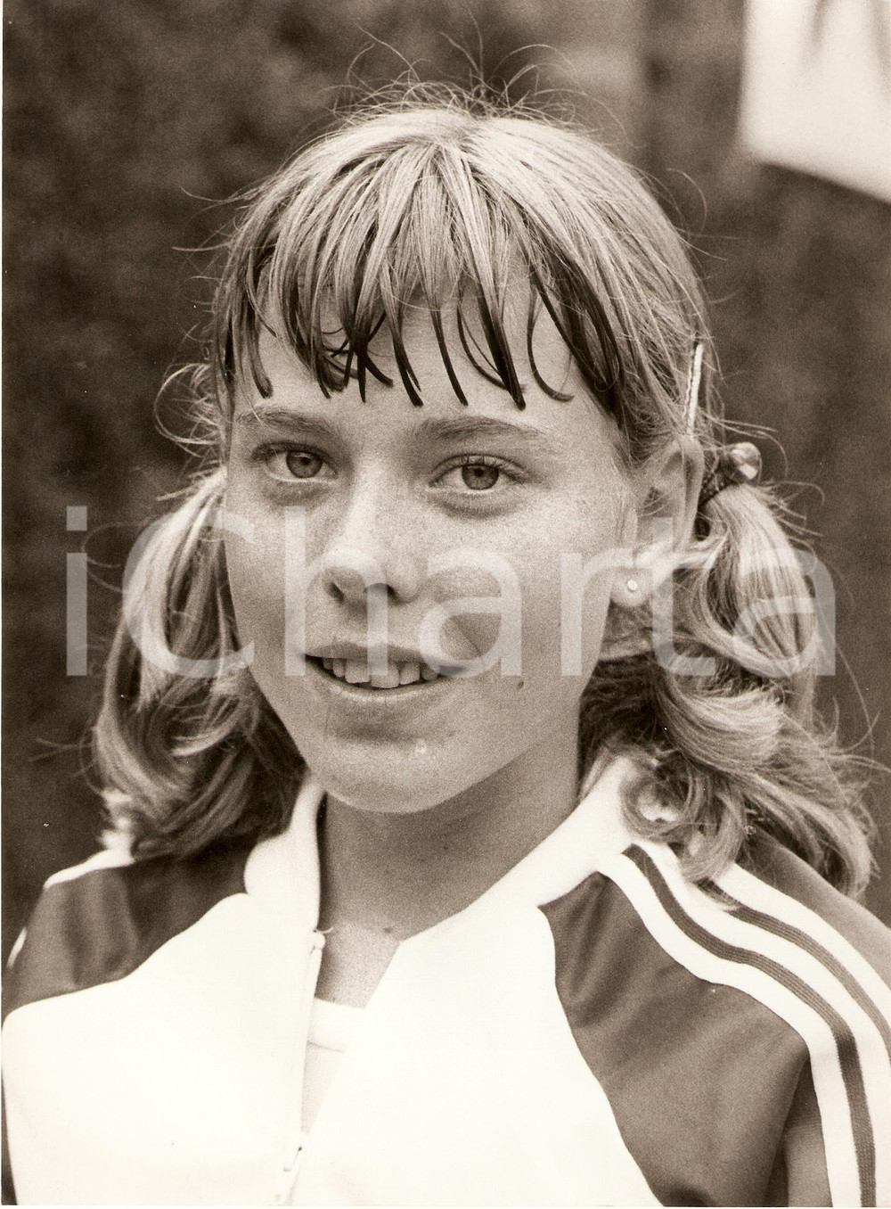 Fotografia d epoca originale 1980 ca SVIZZERA Tennis Lilian DRESCHER KELAIDIS Ritratto Fotografia 1