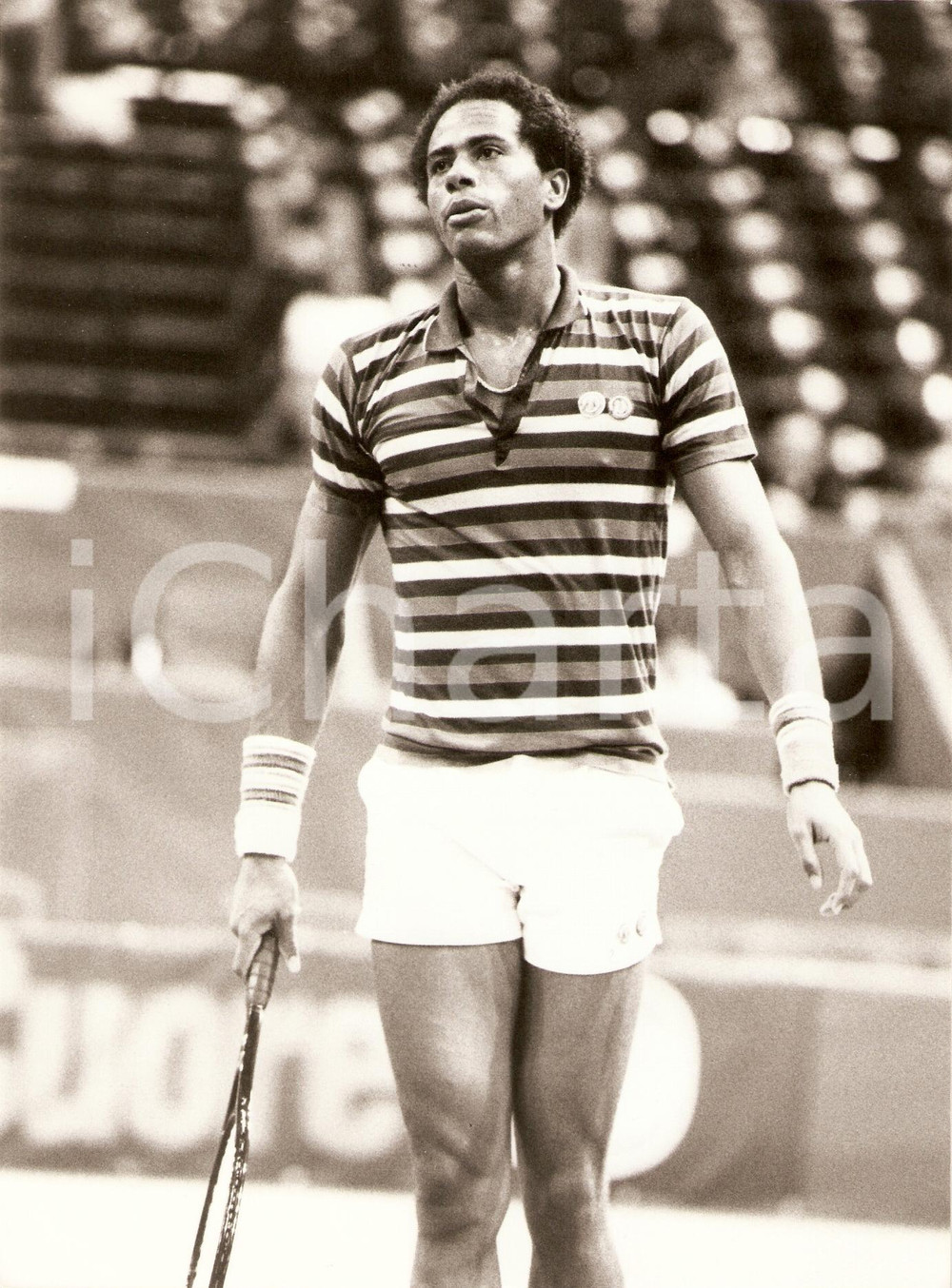 Fotografia d epoca originale 1982 MILANO Cuore Tennis Cup Chip HOOPER alla fine del match Fotografia 1