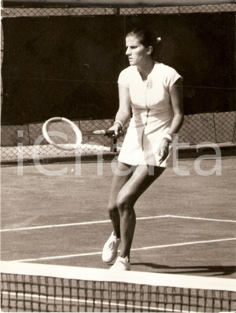 Fotografia d epoca originale 1975 ca ITALIA Tennis Anna Maria NASUELLI durante un allenamento Fotografia 1