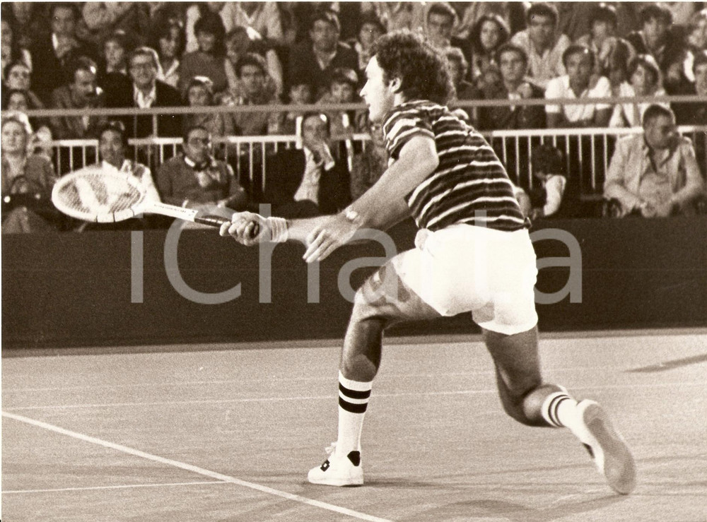 Fotografia d epoca originale 1980 circa ARGENTINA Tennis José Luis CLERC durante un incontro Foto 1 1