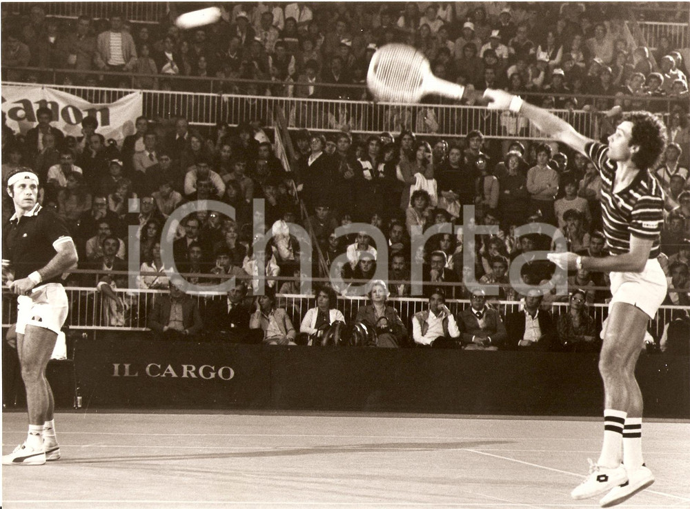 Fotografia d epoca originale 1980 circa ARGENTINA Tennis Doppio JosÃ© Luis CLERC Guillermo VILAS Fotografia 1