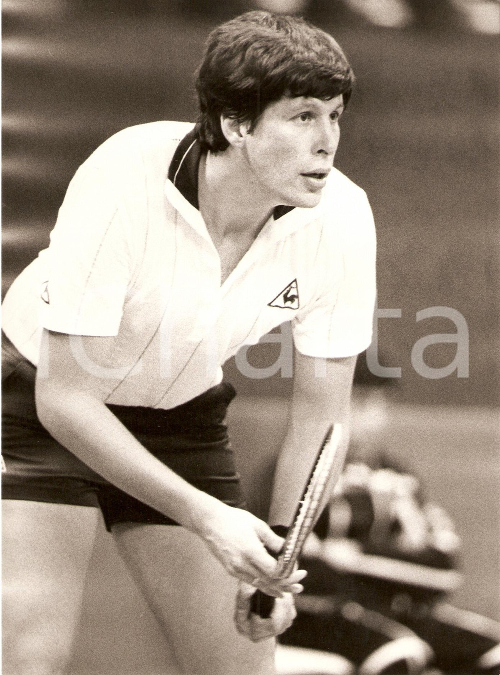 Fotografia d epoca originale 1982 MILANO Cuore Tennis Cup Victor AMAYA durante un match Ritratto Fotografia 1