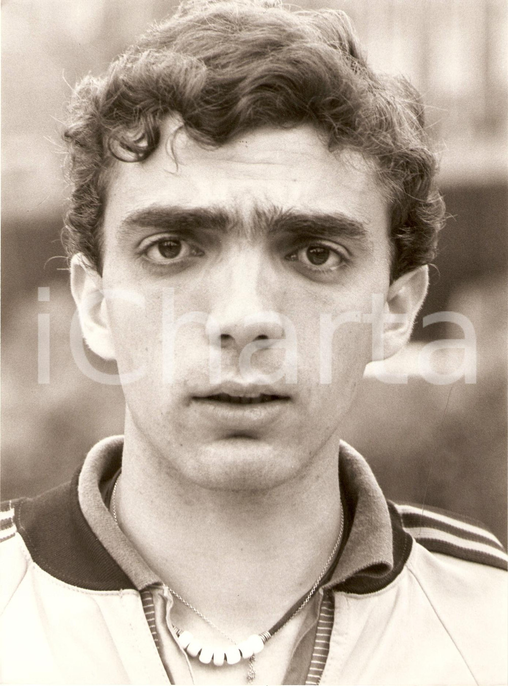 Fotografia d epoca originale 1975 circa ITALIA Tennis Franco MERLONE Ritratto Fotografia 1
