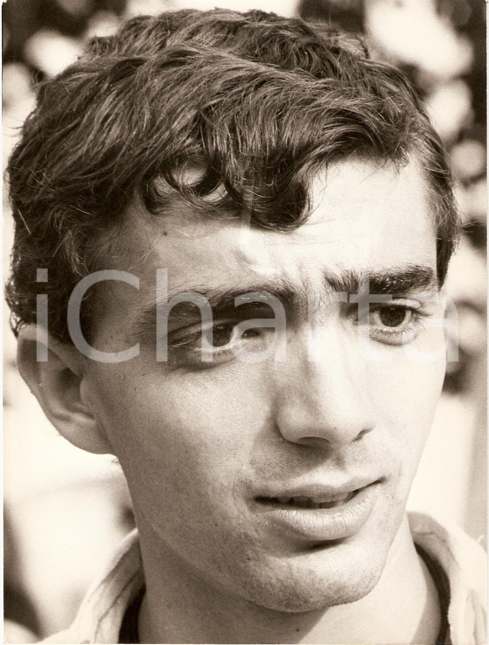 Fotografia d epoca originale 1975 circa ITALIA Tennis Franco MERLONE Ritratto Tennista Fotografia 1