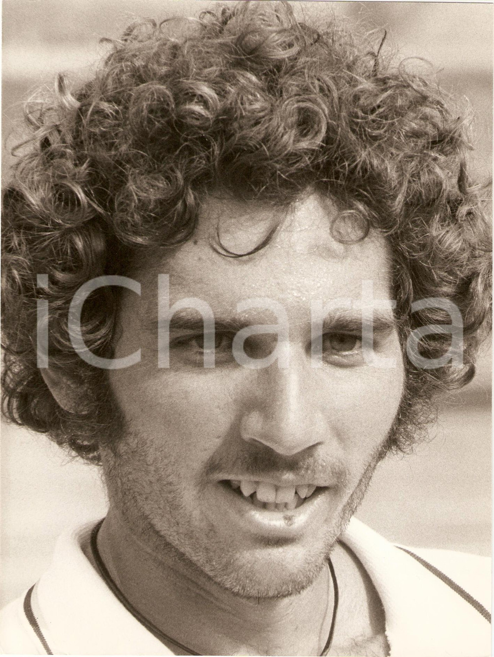 Fotografia d epoca originale 1980 ca ECUADOR Tennis Ricardo YCAZA Ritratto Fotografia 1