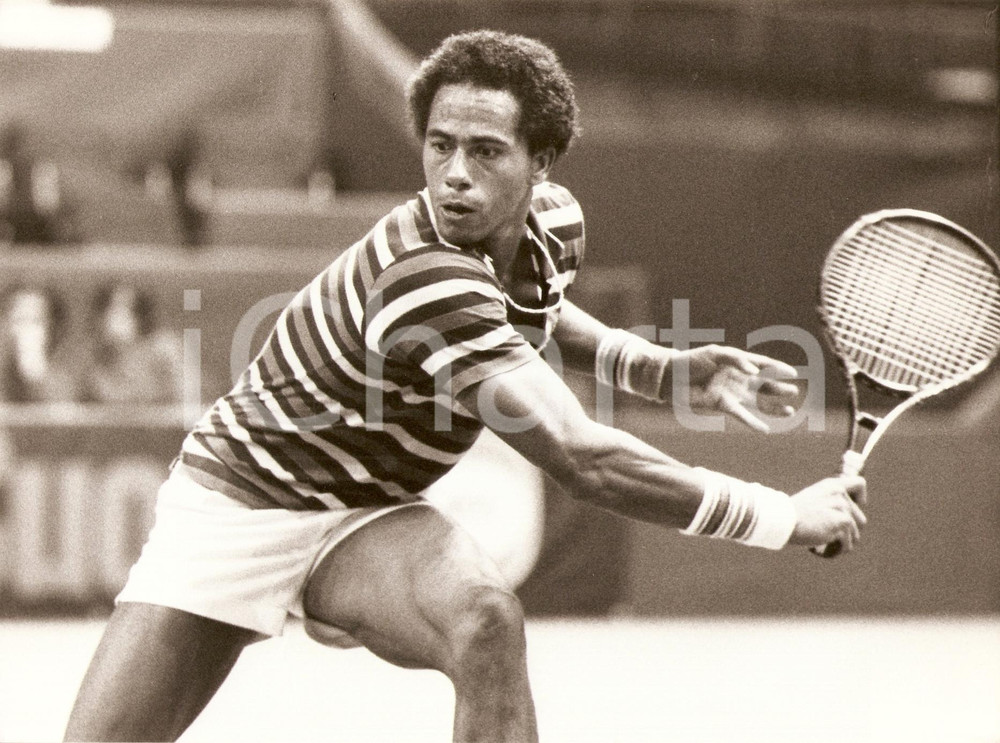 Fotografia d epoca originale 1982 MILANO Cuore Tennis Cup  Rovescio di Chip HOOPER Fotografia 1
